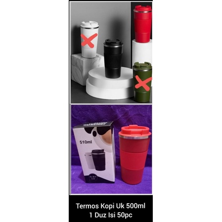 TERMOS KOPI UKURAN 500 ML  MINI TERMOS AIR PANAS TERMOS KOPI STAINLESS TERMOS KOPI