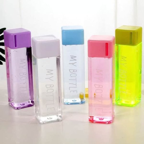 [COD] Botol Minum Soda BPA Free 500 ML / Botol warna trendy anti tumpah water bottle colorful