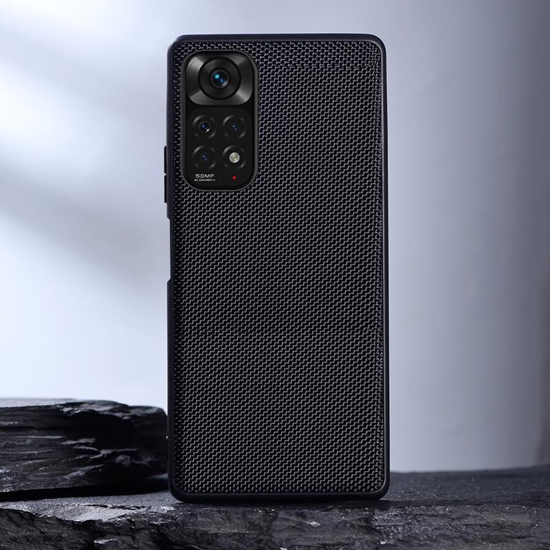 REDMI NOTE 11 / NOTE 11 PRO / NOTE 11 PRO 5G COVER SOFT CASE NYLON PATTERN SILICONE SOFTCASE - REDMI NOTE 11, Hitam