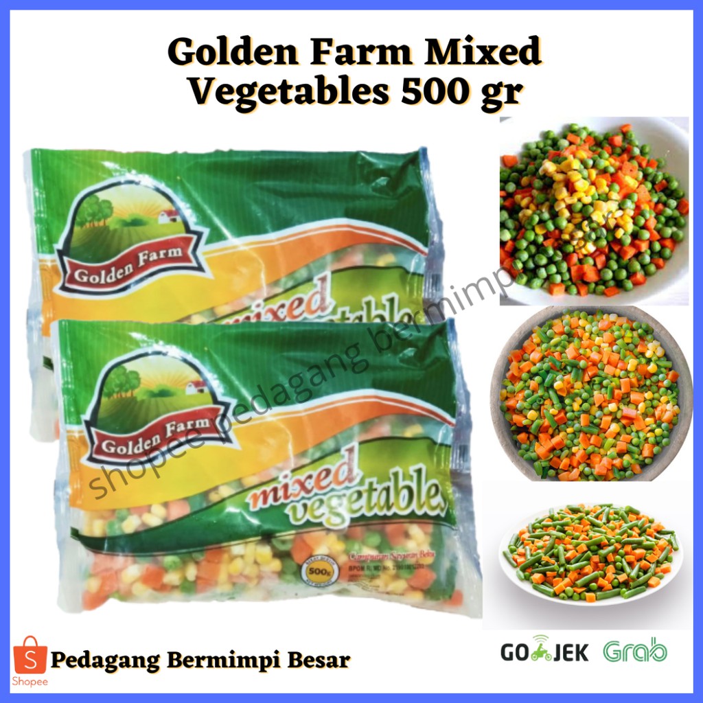 

Golden Farm Mixed Vegetables 500g/ Mixed Vegetables 500g
