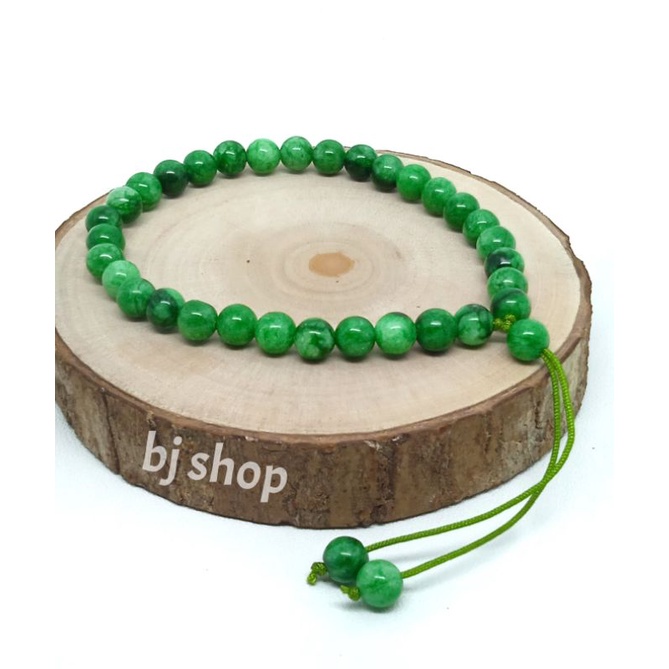 Gelang tasbih batu giok thailand origal stone 6mm