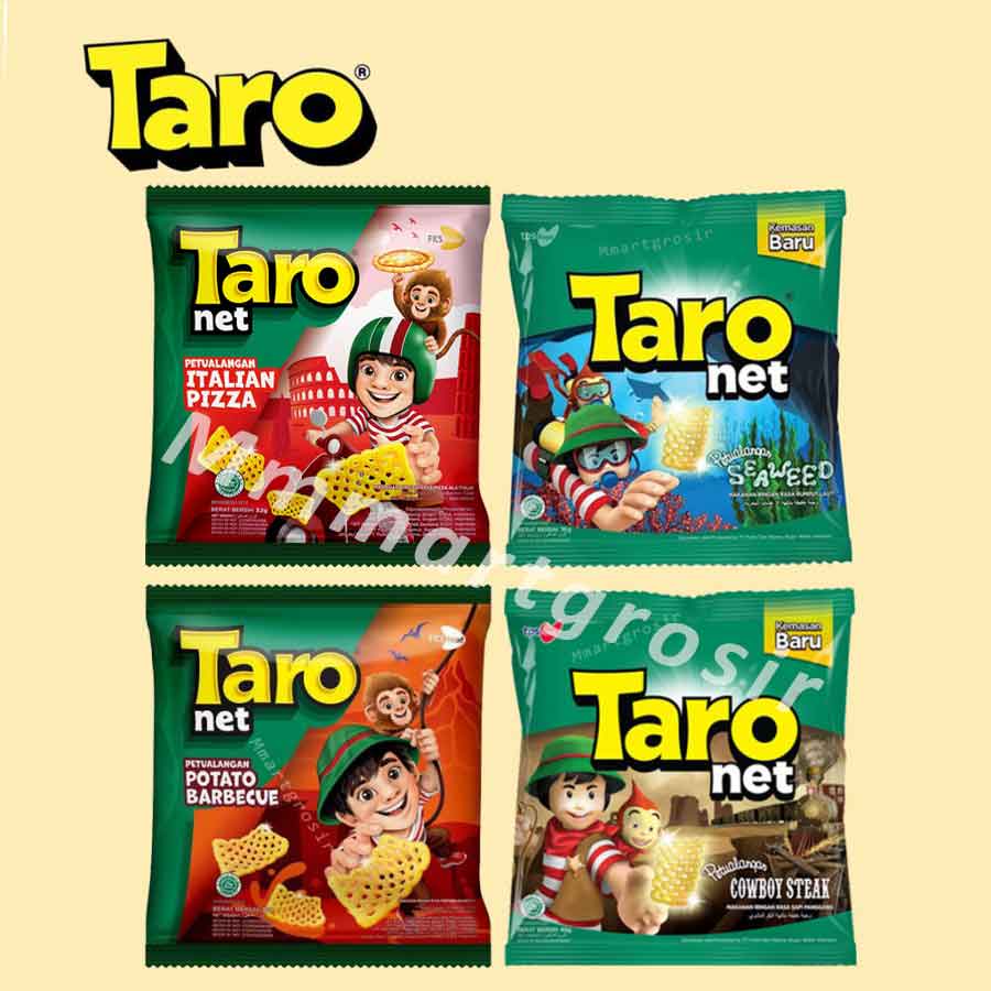 Taro Net Pertualangan / Snack Makanan Chiki Ringan / Snack Varian Rasa / 32gr