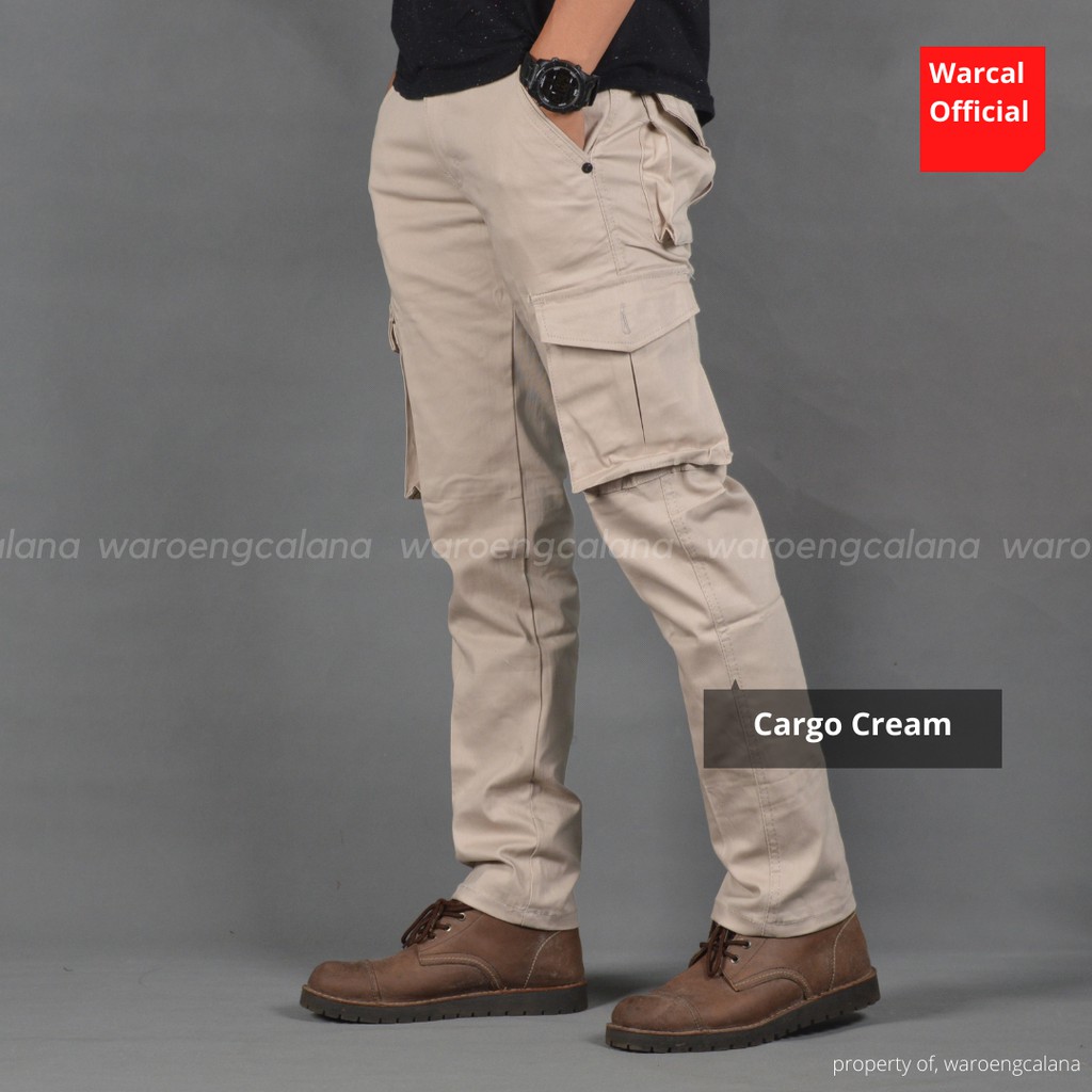 Malmo Celana Cargo Panjang Cream