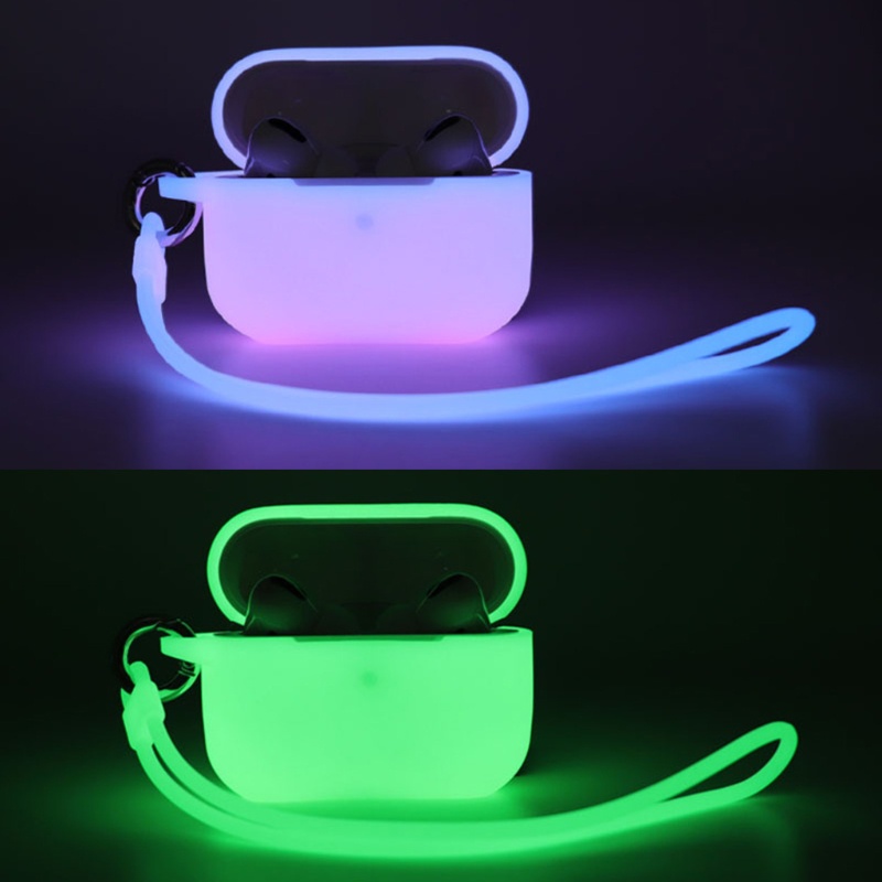 Bt Headphone Luminous for Case Penutup Silikon Untuk Apple Pro Headset Cover