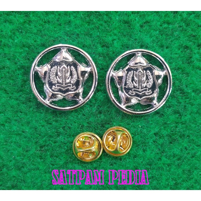 Pin Monogram Satpam Putih - Wing Monogram Satpam Putih