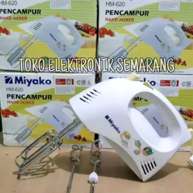 HAND MIXER / MIXER TANGAN / PENGADUK ADONAN / KUE MIYAKO HM 620 MURAH  GARANSI RESMI