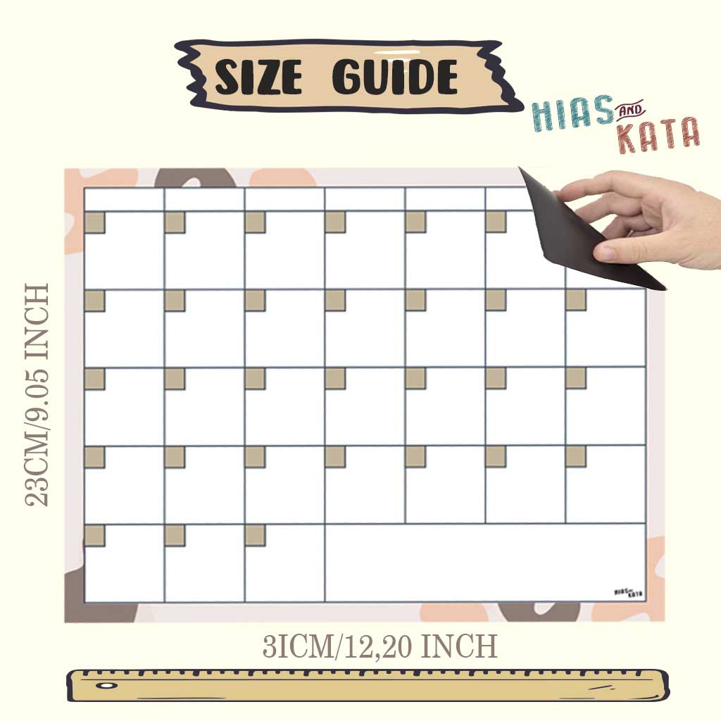 

Ay00! magnetic planner monthly calender Flexible monthly planner with magnetic 7x days of the week