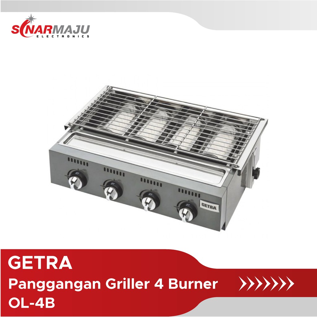 Griller 4 Burner Getra BBQ OL-4B / OL4B