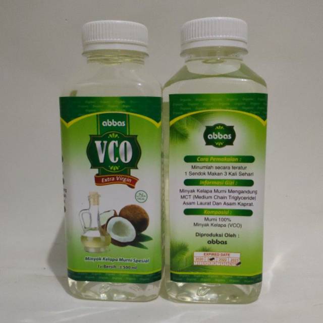 

VCO EXTRA VIRGIN 500 ML_ ABBAS_ VIRGIN COCONUT OIL ada di toko ummu