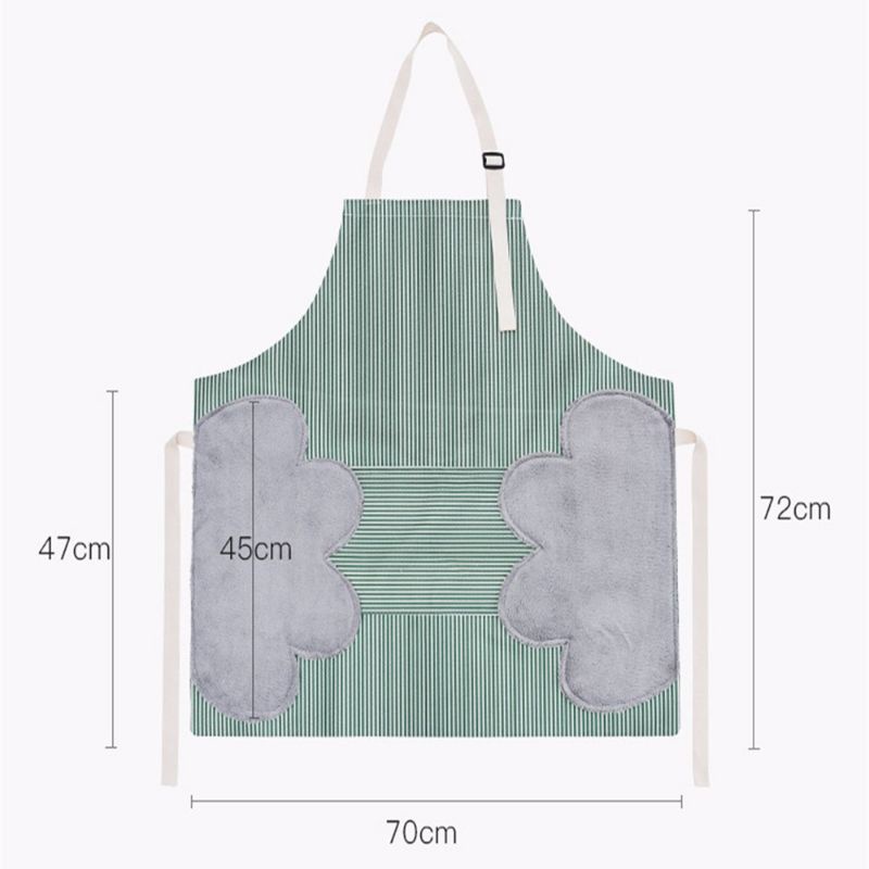 Apron Masak Waterproof / Celemek Masak Anti Air - Terdapat Kain Handuk