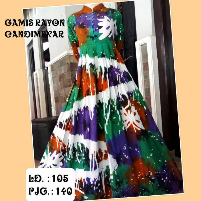 Gamis rayon candi mekar