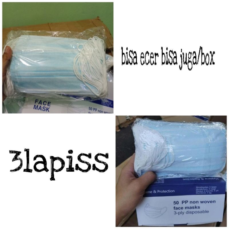 masker 3ply per 1pc