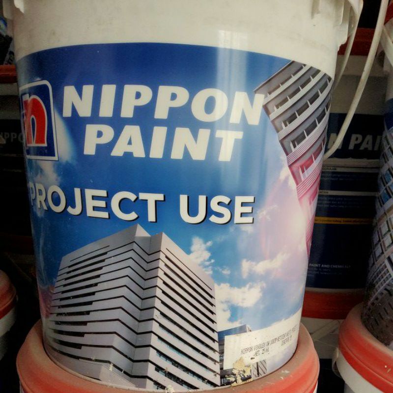 TERMURAH HARGA PABRIK. CAT TEMBOK NIPPON PAINT PROJECT USE || NIPPON VINILEX OW 1083P RETICENT WHITE 25KG/25L (1 pail).