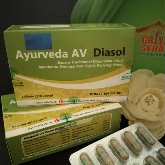 Ayurveda AV, Av Diasol obat herbal diabetes