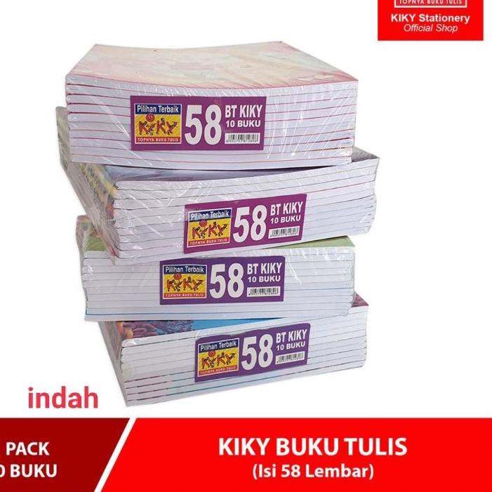 

Model baru - Grosir Buku Tulis Kiky 58 Lembar - Isi 10 Buku