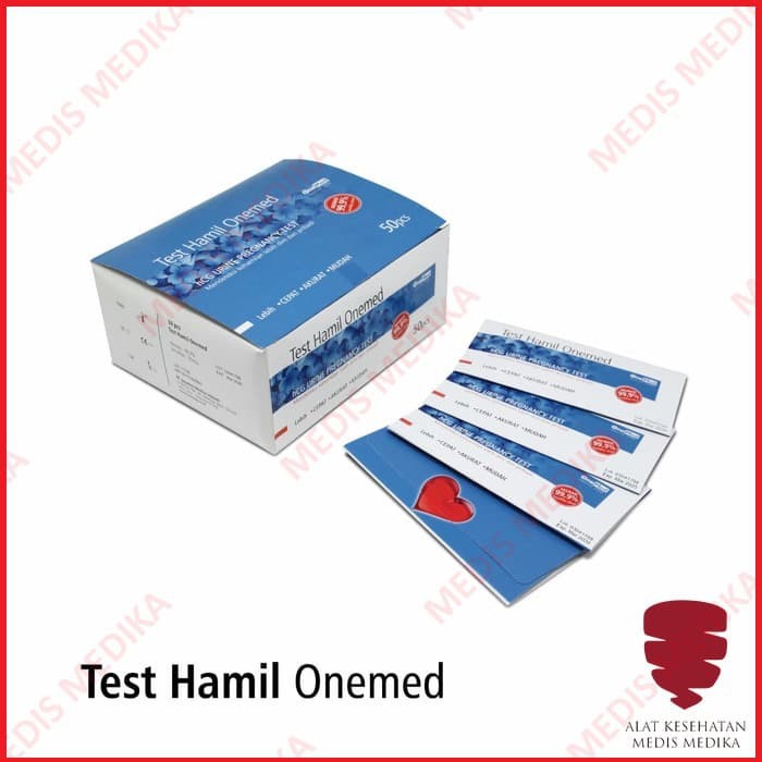 Test Hamil One Med Tes Kandungan Cek Kehamilan Tespack Strip Hamil OneMed Tespek Program Hamil Satuan