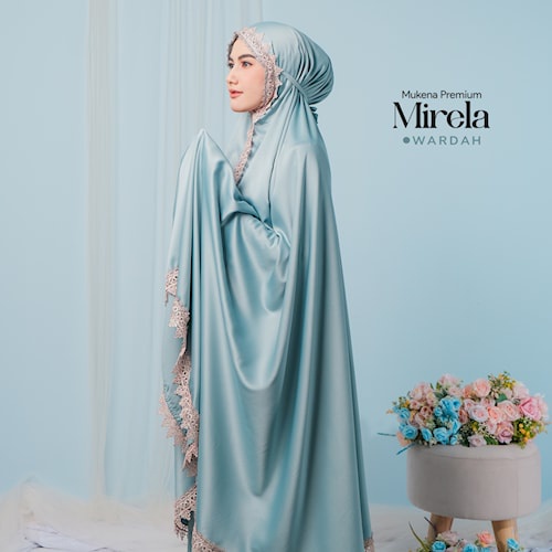 Mukena Mirela Mukenah Seserahan Mungkena Premium Hantaran Mewah Renda Bordir Polos