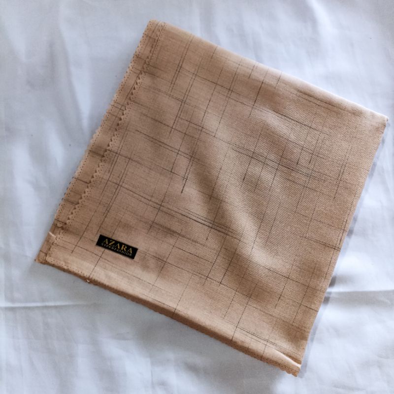 Jilbab SANDI MORSE LC azara voal waffel lasercut terbaru kerudung segiempat murah grosir terbaru-Sanmor milo