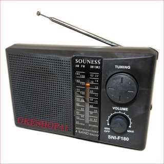 SOUNESS F-180 Radio Am Fm Portable Jadul