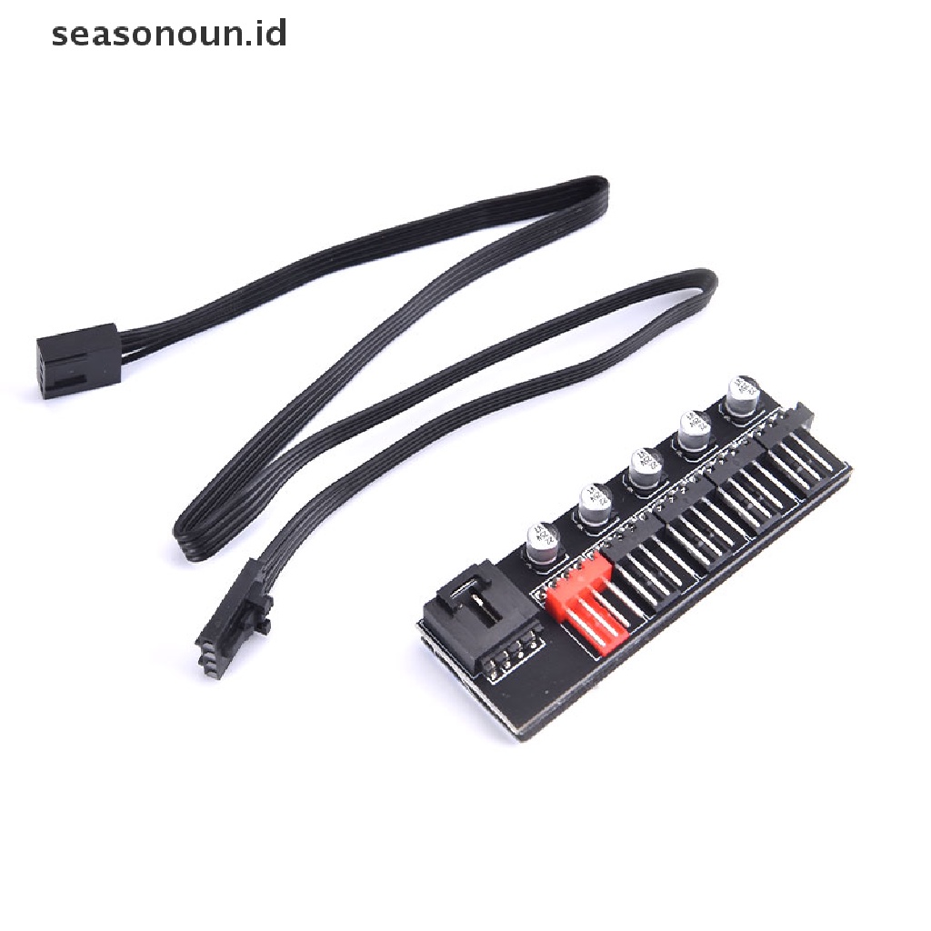 (seasonoun) Hub Splitter 5 Port Untuk Kipas Pendingin PWM 4 Pin