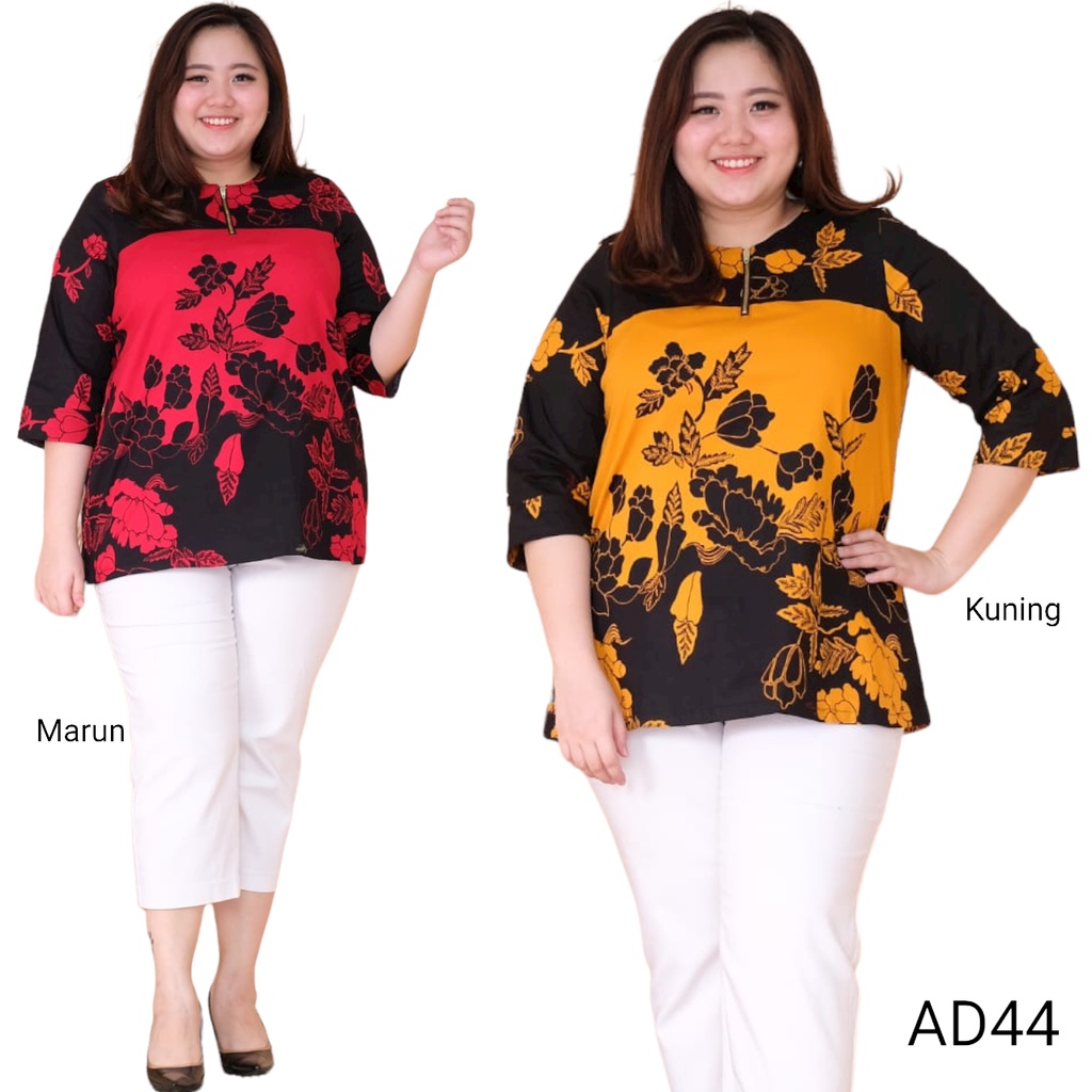 AD44 Nina Series - Top / Atasan Batik Wanita Jumbo