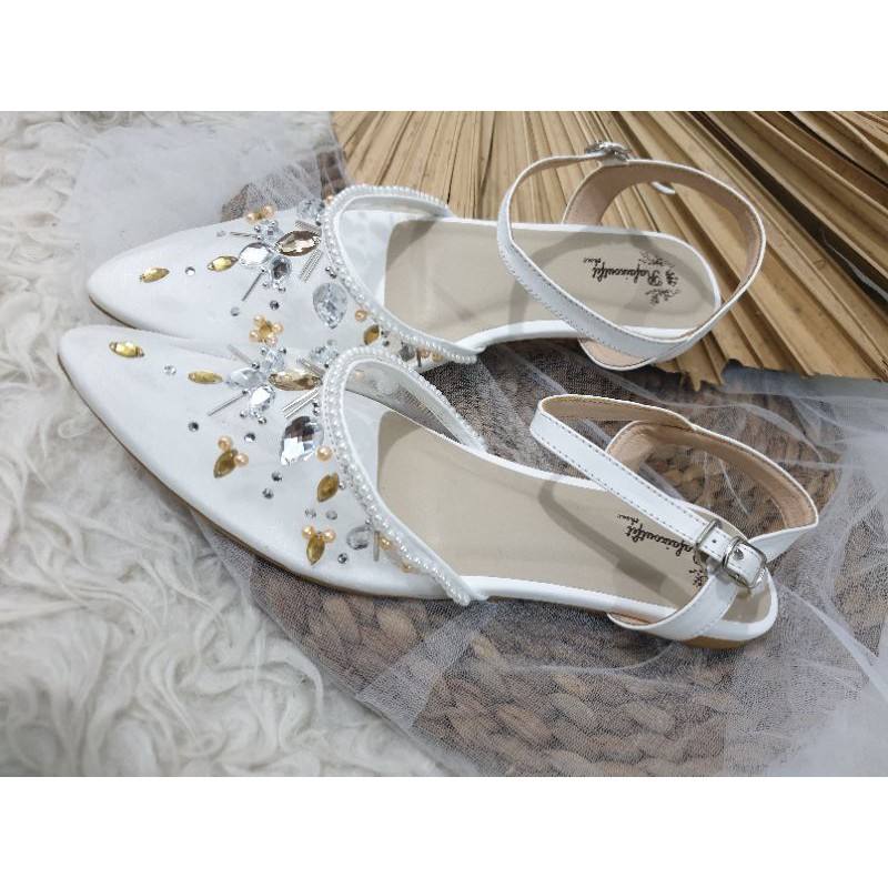 flatshoes wanita cantik sendal kirana diamont wanita