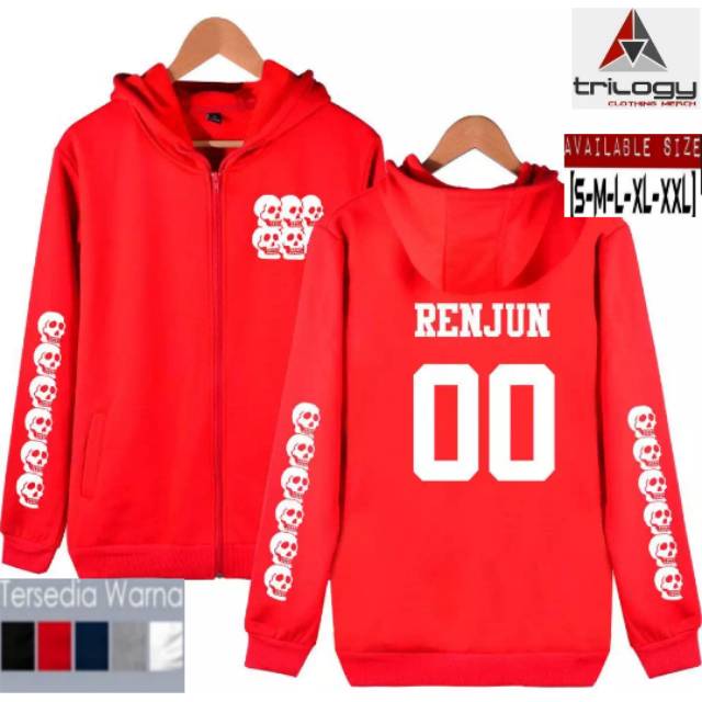 JAKET ZIPPER NCT DREAM RENJUN 00 - JAEMIN 00-JISUNG 02 (NAMA MEMBER BISA REQUEST) PREMIUM QUALITY