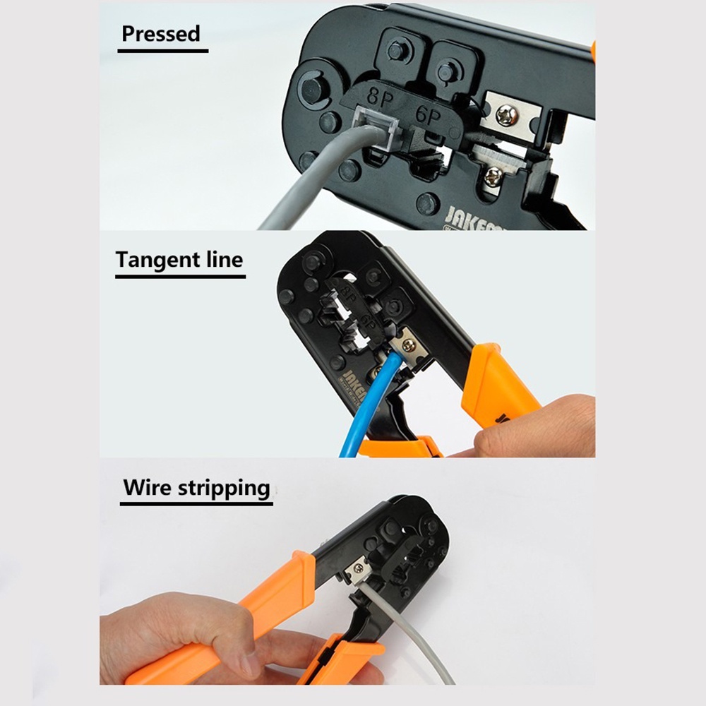 Jakemy JM-CT4-1 Tang Crimping Tool LAN Network Cable 6P 8P