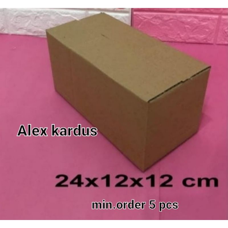 

Kardus / box / 24x12x12 cm / Karton packing polos baru ST