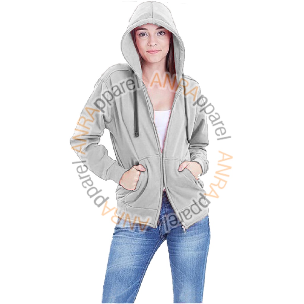 SWEATER HOODIE RESLETING WANITA | Jaket Sweater Hoodie Resleting Zipper Polos Cewek