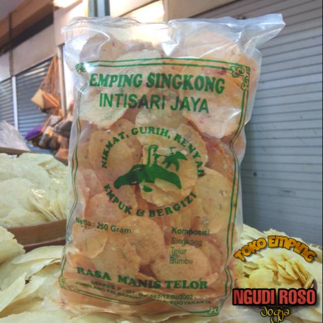 

[250gr] EMPING SINGKONG INTISARIJAYA RASA PEDAS MANIS TELOR