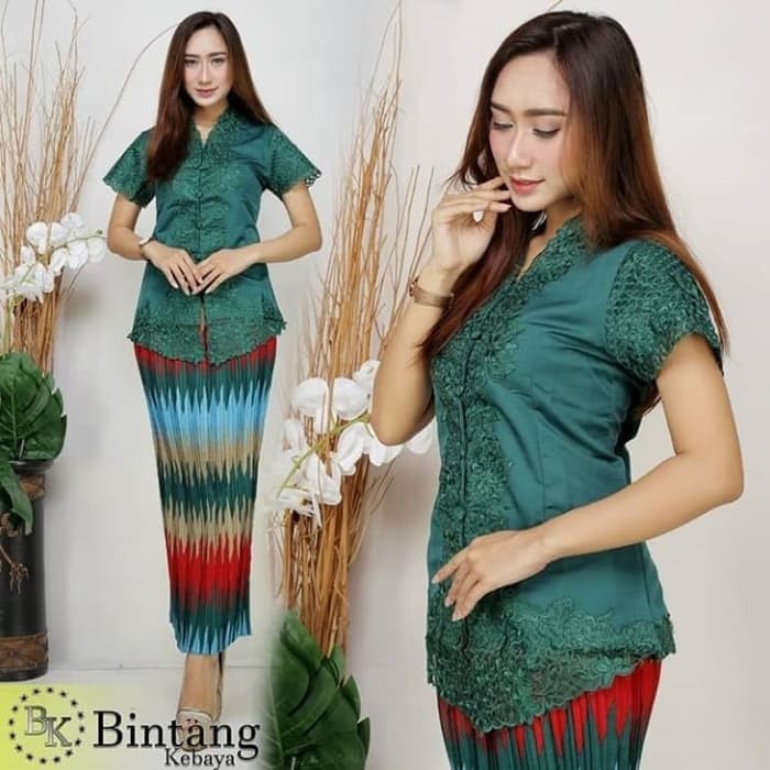 set kebaya encim kerancang solo berkualitas