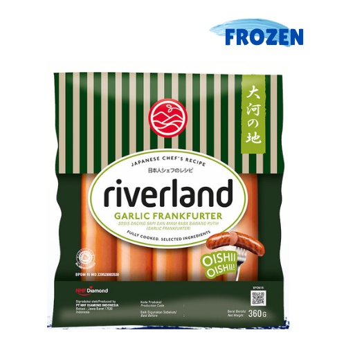 

Sosis Franckfurter Garlic Riverland, Premium 360gr