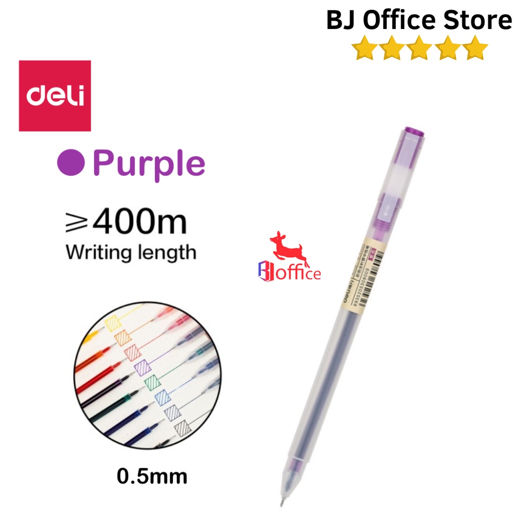 

Deli Gel Pen Color Pulpen Gel Needle Tip 0.5mm / Deli A119 / Pcs