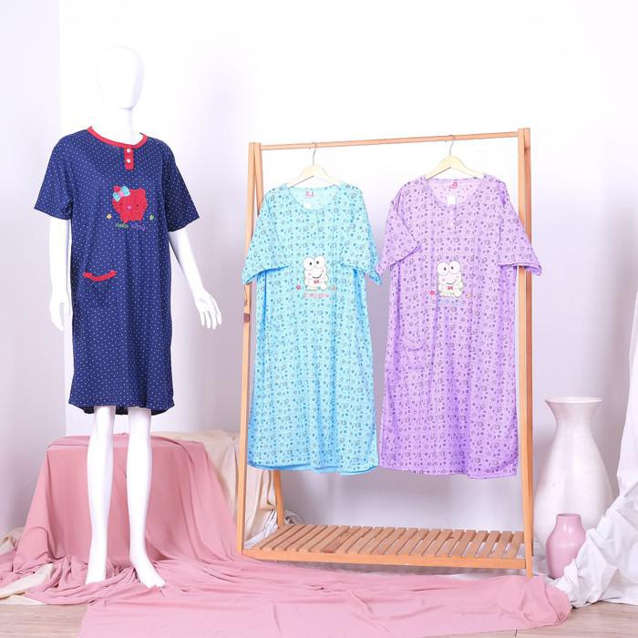 Daster Baju tidur Jumbo XXL Bahan Kaos