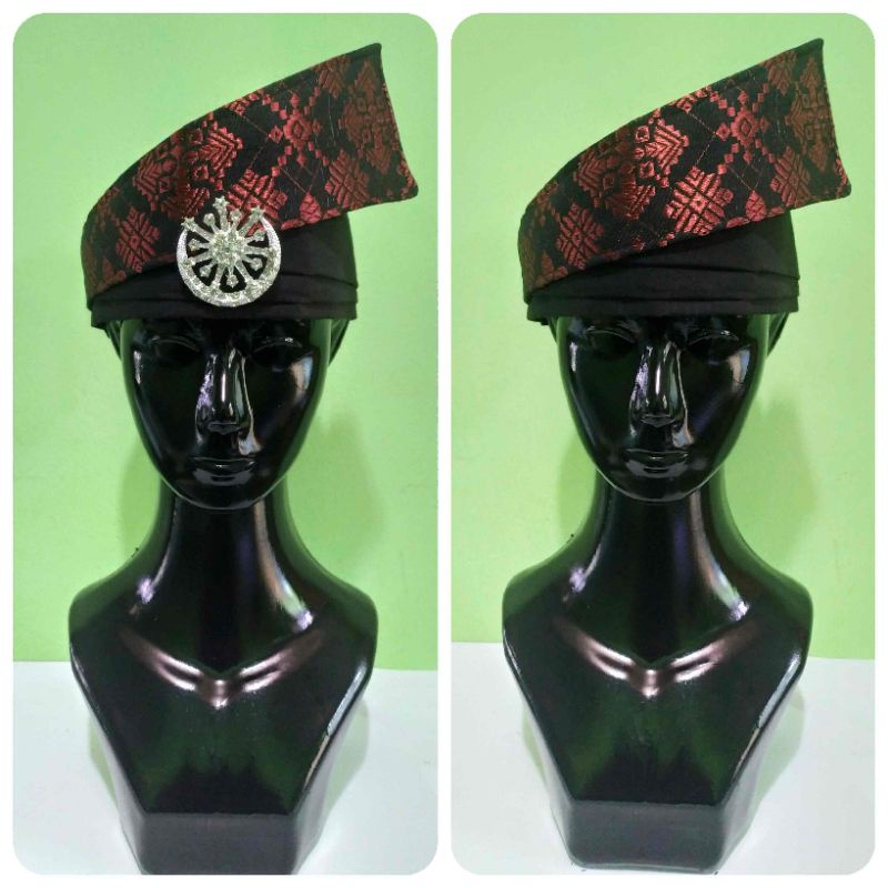 Tanjak Tengkolok Destar Asli Melayu Riau - Malaysia | Model Tanjak Dendam Tak Sudah | Warna Kombinas