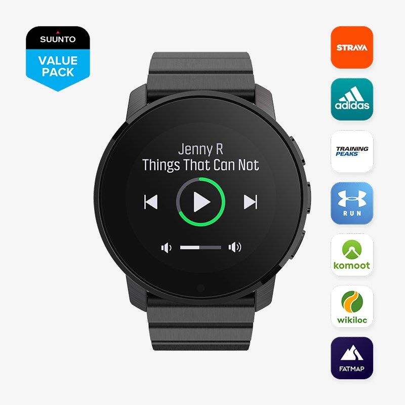 SUUNTO 9 PEAK ALL BLACK FULL TITANIUM - SAPPHIRE GLASS ORIGINAL