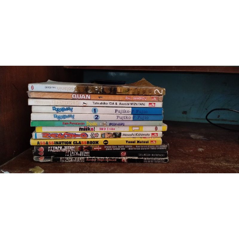 KOMIK BEKAS PRELOVED Miiko Attack on Titan Doraemon Assassination Classroom Naruto
