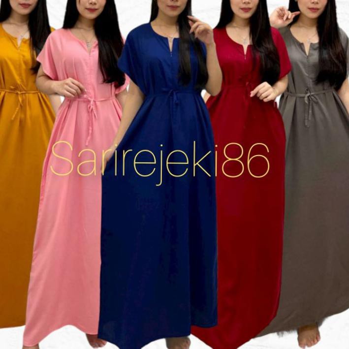 ➺ Daster Busui Katun Rayon Panjang Polos /( Baca deskripsi) ♨