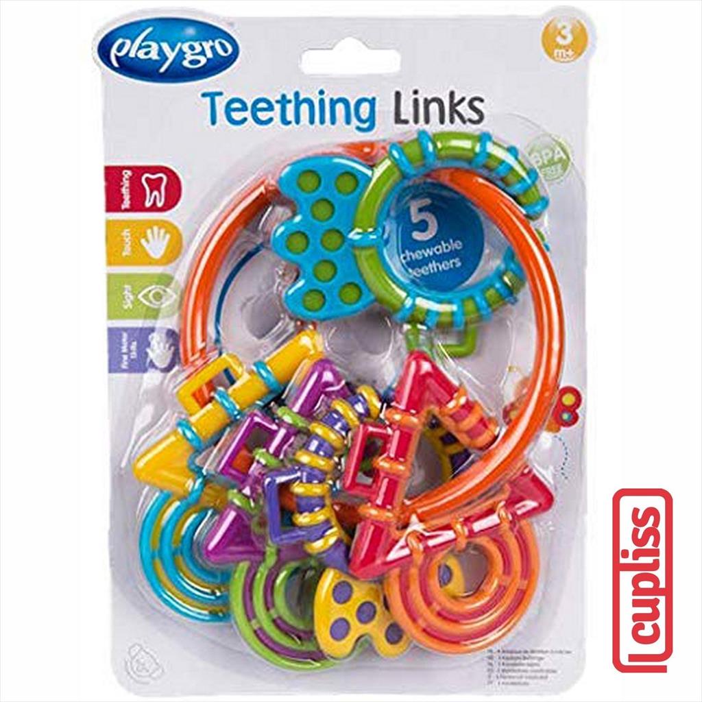 Playgro 102819 Teething Links Mainan Bayi Teether Gigitan