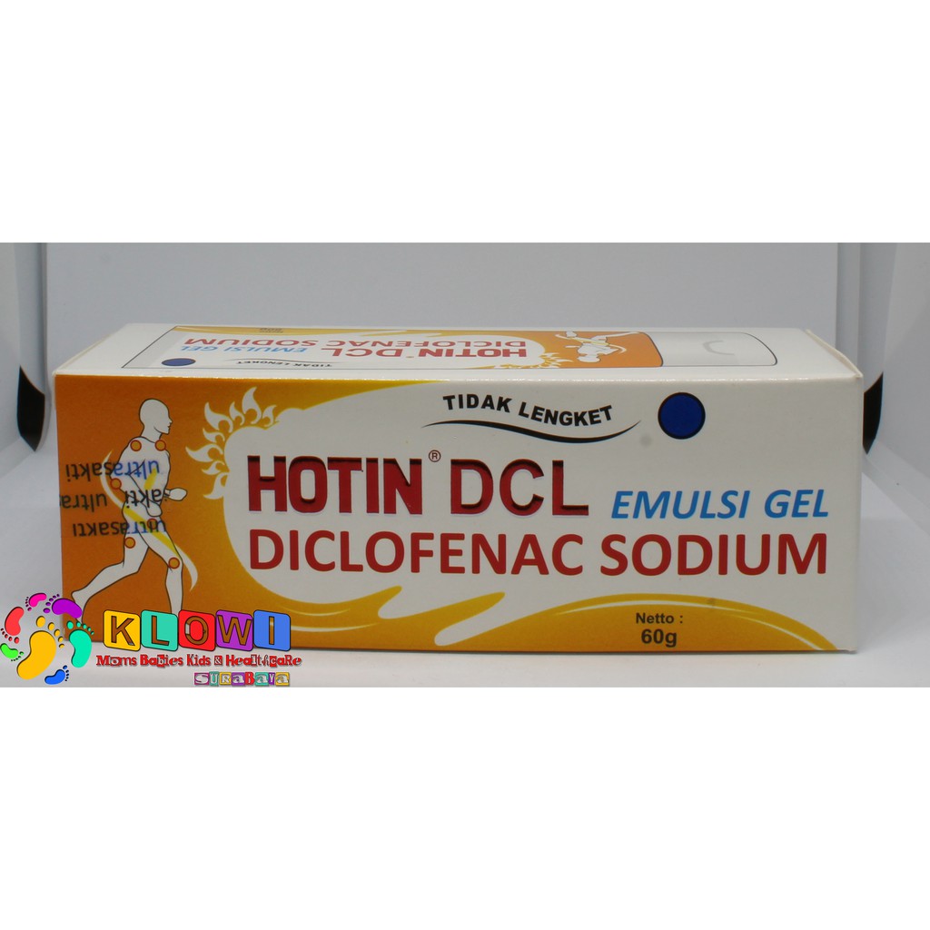 Hot In DCL Emulsi Gel - 60 Gram 2 PCs - Pereda Nyeri Otot, Nyeri Sendi, Rematik