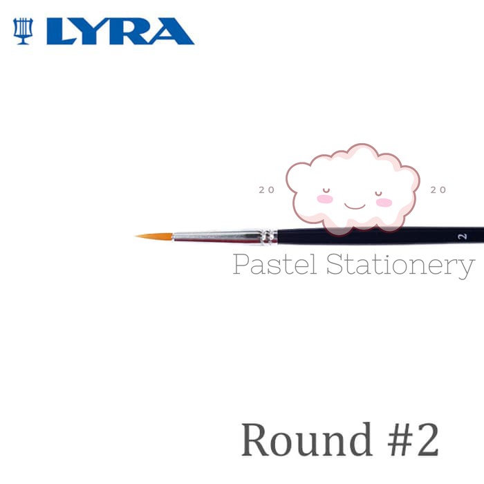 

Kuas Lukis Bulat Cat Air Minyak Akrilik Poster Lyra No. 2 - Watercolor Acrylic Round Paint Brush