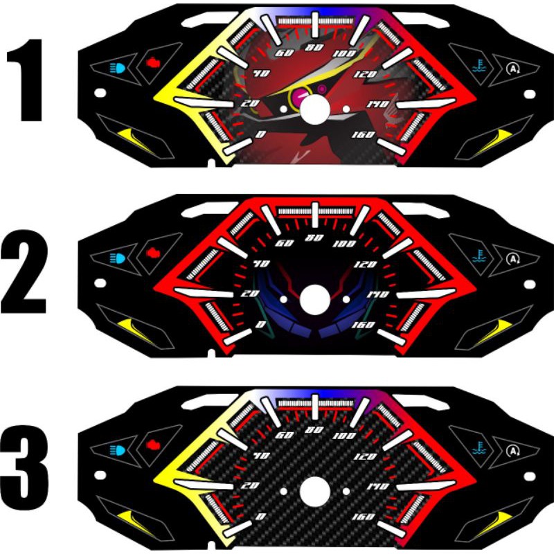 papan speedometer custom vario 125 LED spidometer honda click 125 led