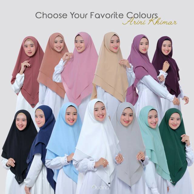 Arini khimar 2layer/khimar pad antem/jilbab soft pad by Audina