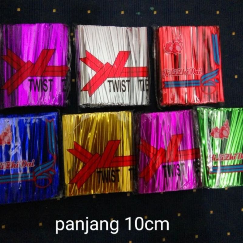 

Tali kawat pengikat plastik souvernir parcel twist tie