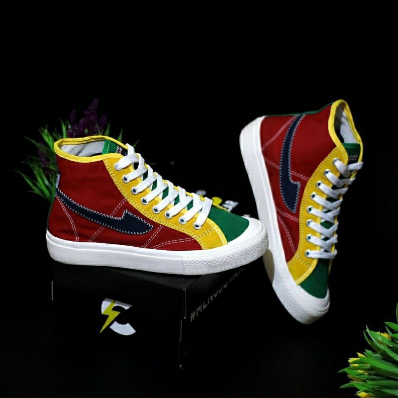 Brand's Sepatu Chezz Zeus HI Rainbow Not Compass Pria Wanita (ORIGINAL)