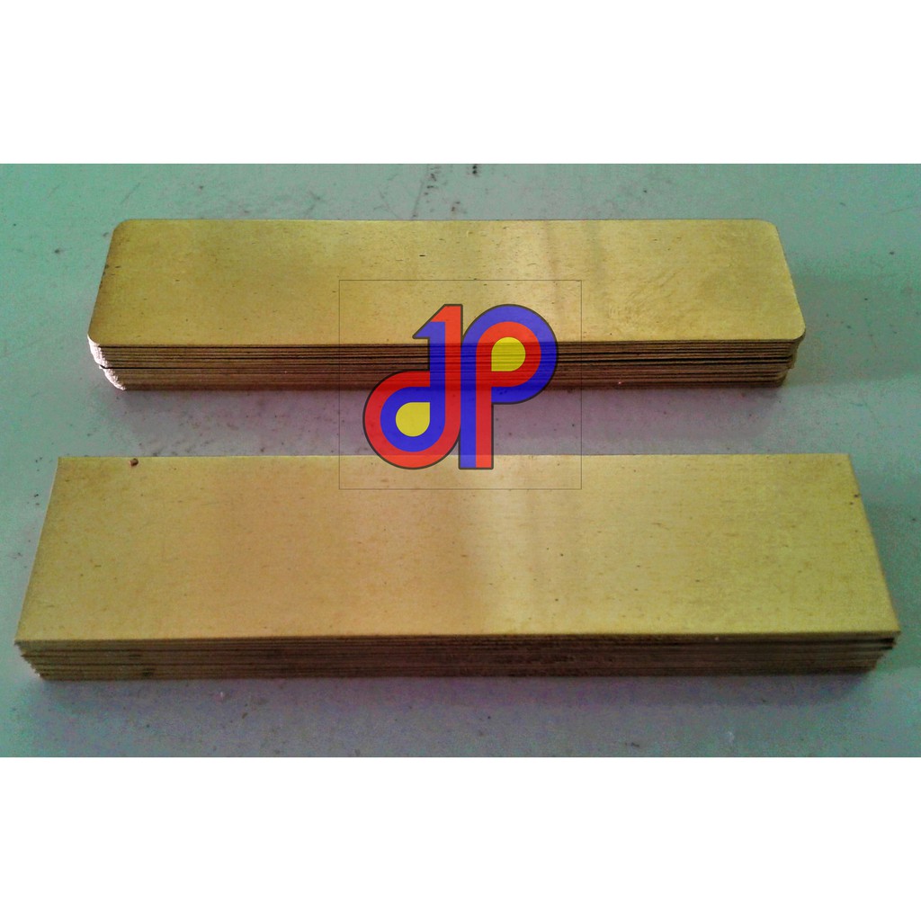 

Plat Kuningan Bahan Name Tag, Papan Nama Dada Resin 2x8cm