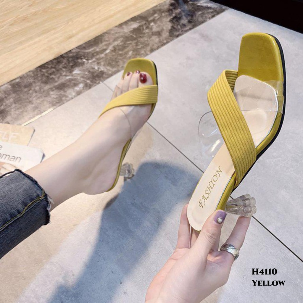 RESTOCK WYN HIGH HEELS SLOP FASHION KOREA H4110