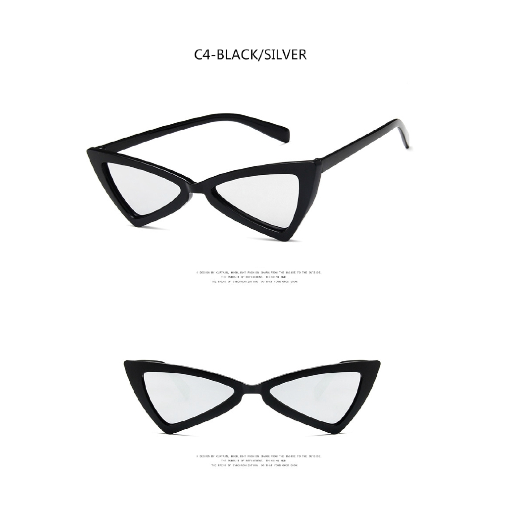 Fashion Irregular Triangle Cat Eye European and American Men's and Women's Sunglasses