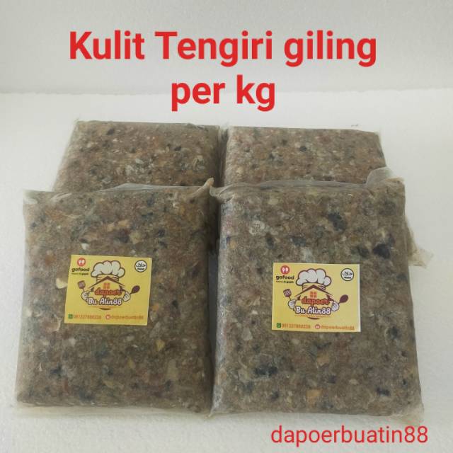 

Kulit ikan tengiri giling